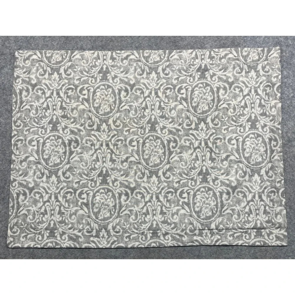 Restoration Hardware Italian Vintage Baroque Standard Sham Gray White